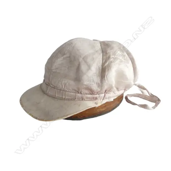 Auckland Cup winner's hard hat + silk cap