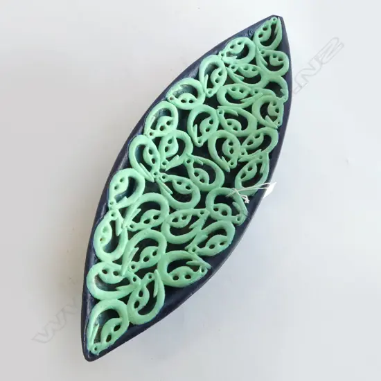 KEUM SUN LEE CERAMIC TABLE PIECE w maori fish hook detail