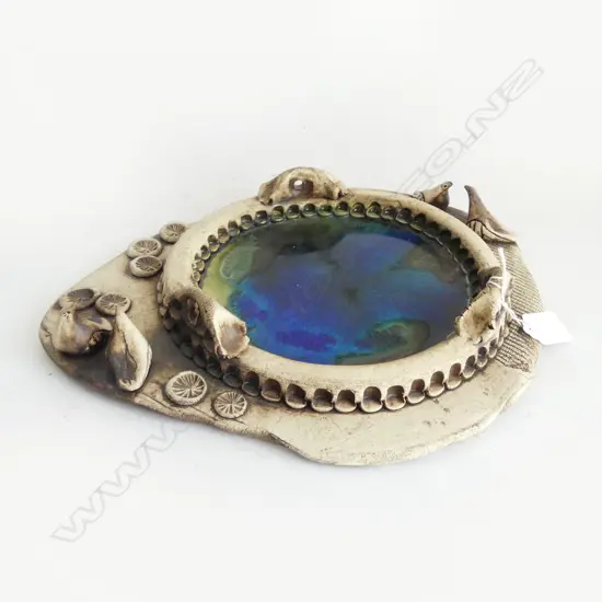 STUDIO POTTERY BIRD BATH 340x280mm