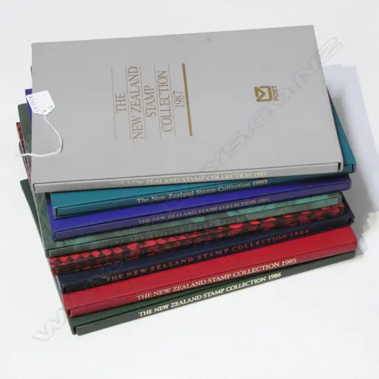 8 NZ STAMP COLLECTIONS 1980s/90s