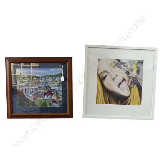 2 PRINTS; MELISSA SHARPLIN 340x345mm, MARIANNE MUGGERIDGE 'SUMMERTIME WELLINGTON' 290x345mm