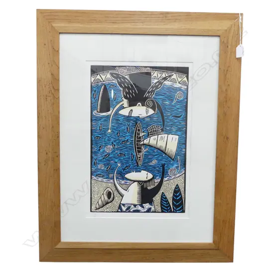 FRASER WILLIAMSON, UNTITLED SCREENPRINT 18/20 1995 450x300mm FOXING