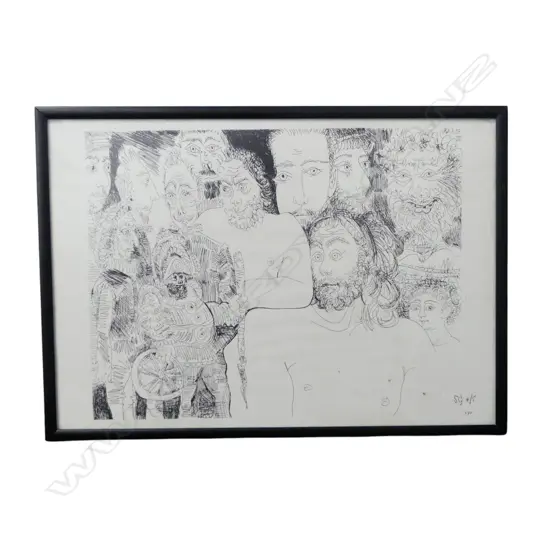 PABLO PICASSO ETCHING, A CONFEDERACY OF DUNCES, 130/347, 195x285mm book plate