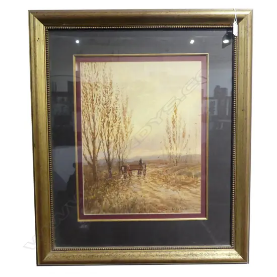 BLYTHE FLETCHER, UNTITLED COUNTRY SCENE, W/C, SIGNED & DATED, 430x330mm