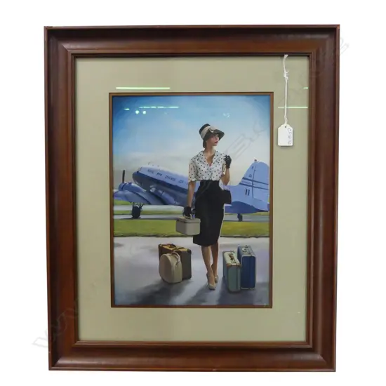 INGRID BOOT 'BETSY' GICLEE PRINT 7/50 2017 350x260mm frame w. chips