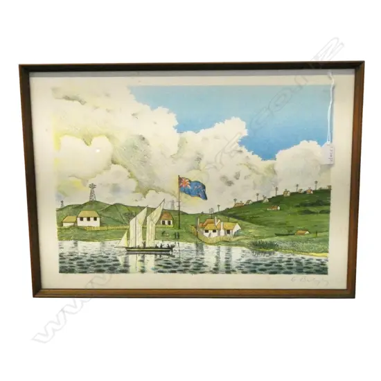 GEORGE BALOGHY (NZ b.1950), LANDSCAPE PRINT 22/50 365x520mm