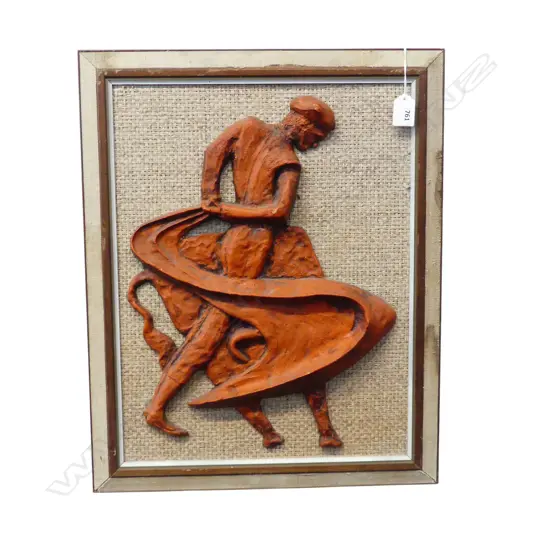 VINTAGE MIXED MEDIA MATADOR WORK 450x430mm