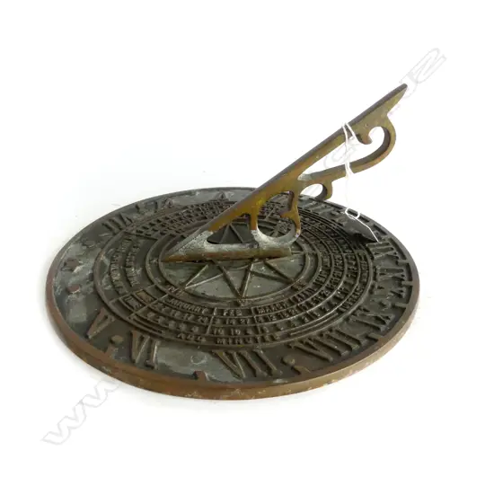 BRASS SUNDIAL 240mm dia