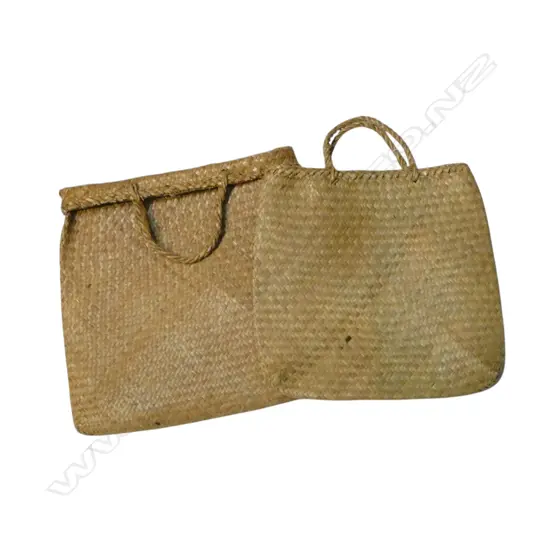 2 VINTAGE WOVEN KETE KETE