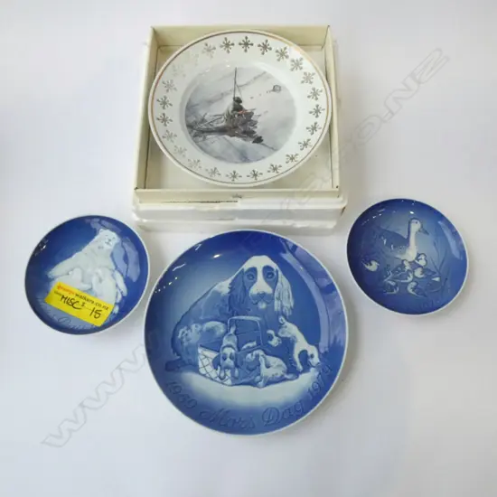 4 ROYAL COPENHAGEN PLATES 