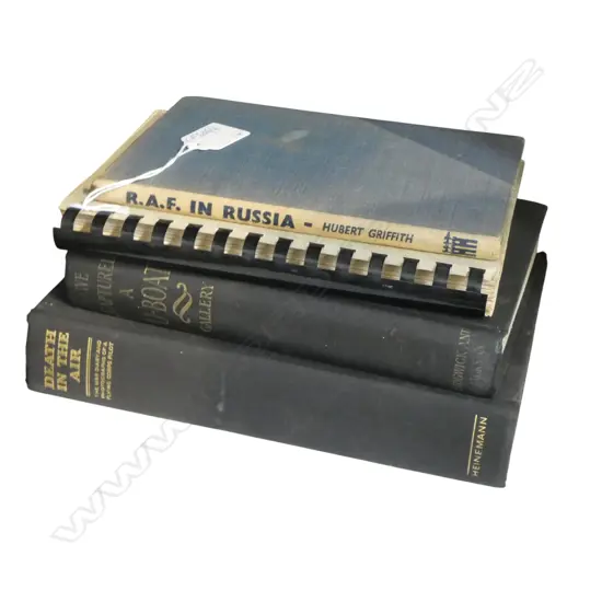 3 WAR REFERENCE ('WE CAPTURED A U-BOAT', 'DEATH IN THE AIR' & 'R.A.F.' IN RUSSIA') + N.Z. FERN REFERENCE