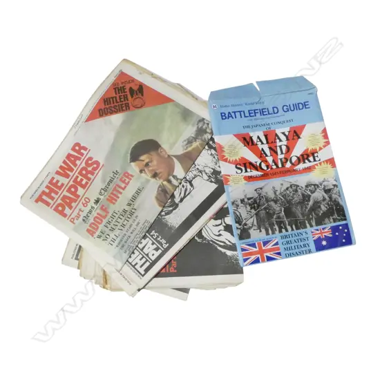 'THE WAR PAPERS' NEWSPAPERS + BATTLEFIELD GUIDE MALAYA & SINGAPORE