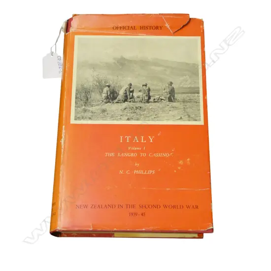 OFFICAL N.Z. HISTORY IN WW2 - ITALY VOL.1 THE SANGRO TO CASSINO by N.C. PHILLIPS