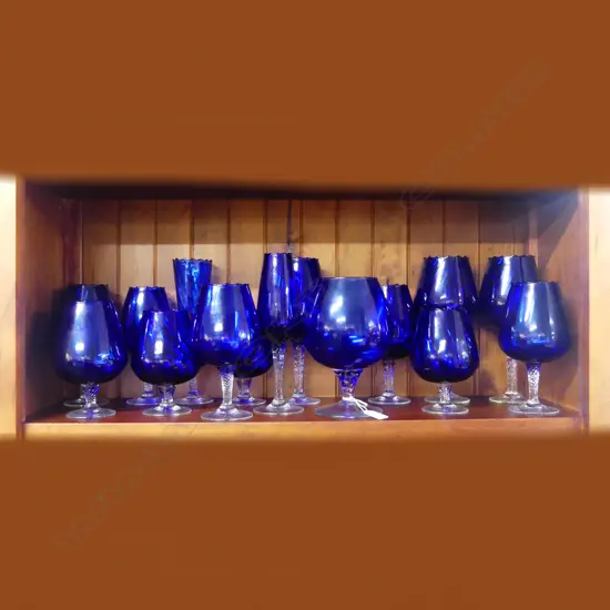 ASST. BLUE GLASSWARE
