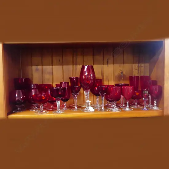 ASST. RED GLASSWARE