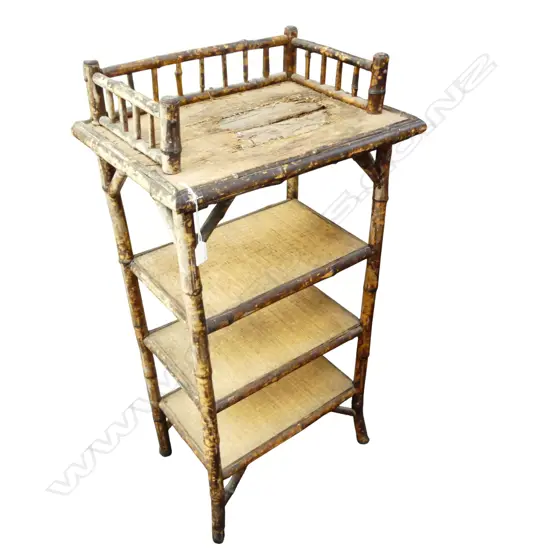 DISTRESSED CANE & BAMBOO WHATNOT H1070MM