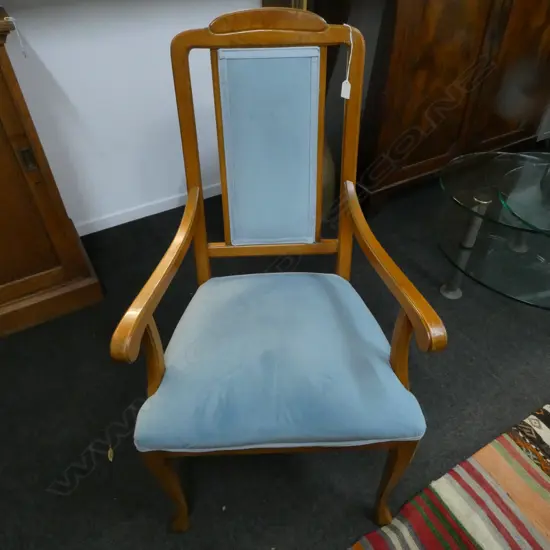 EUROPEAN UPHOLSTERED ARMCHAIR 