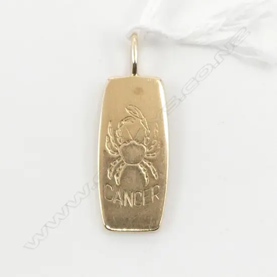 9CT CANCER PENDANT, 5.3gms