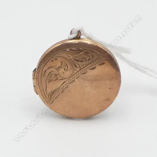 VINTAGE 9ct ROSE GOLD LOCKET hinged opening 4.76gms