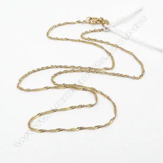 9ct NECKLACE, 2gms