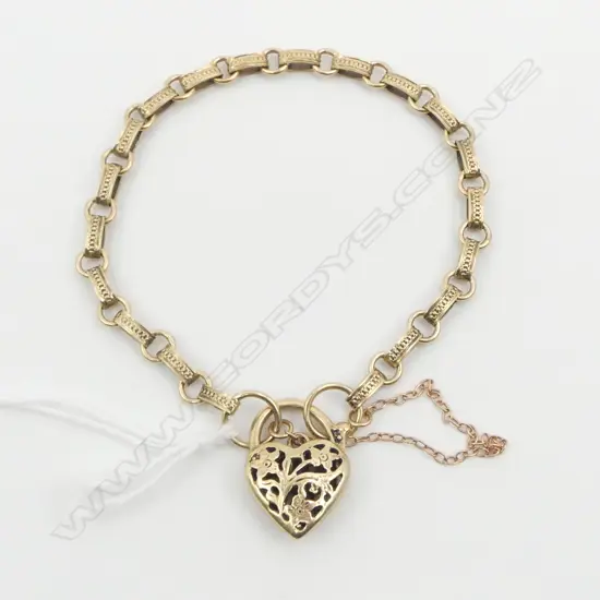 9CT BRACELET, 9.9gms