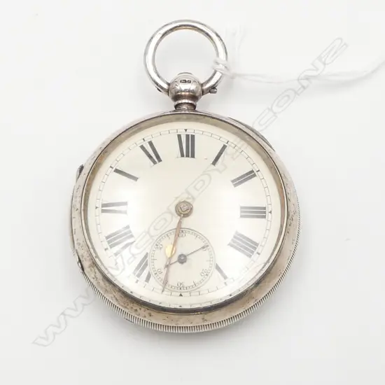 SILVER CASED OPEN FACE POCKET WATCH London 1880 fusee movement 