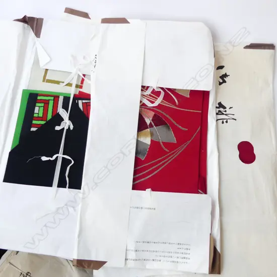 VINTAGE JAPANESE OBI SASHES IN ORIGINAL PACKAGING (4)