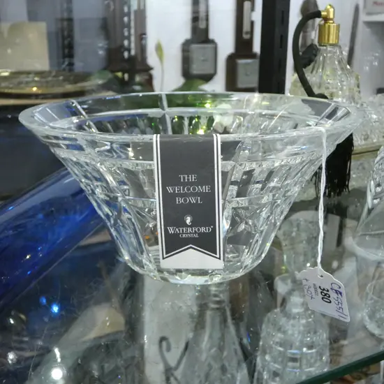 WATERFORD CRYSTAL 'THE WELCOME BOWL' 205mm dia, BOXED AS NEW