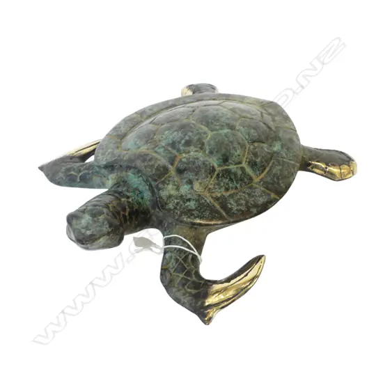 BRONZE/BRASS TURTLE ORNAMENT L.260mm