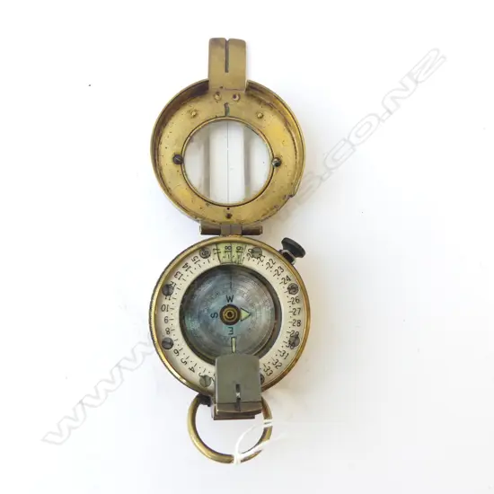 BRASS COMPASS WITH M.O.P. DIAL 