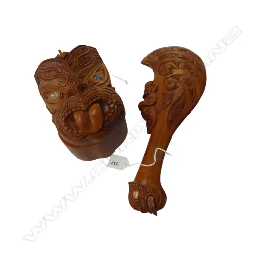 CARVED WOODEN WAHAIKA L.350mm