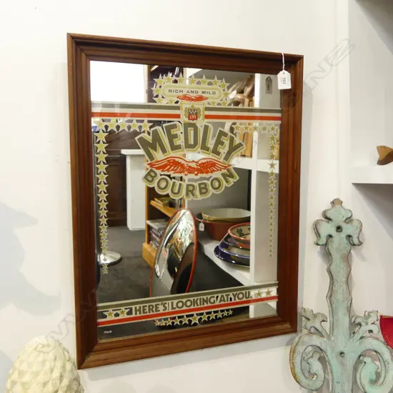 'MEDLEY BOURBON' BAR MIRROR 580x455mm