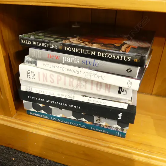 COFFEE TABLE BOOKS ON DECORATING AND OTHER ASSORTED SUBJECTS