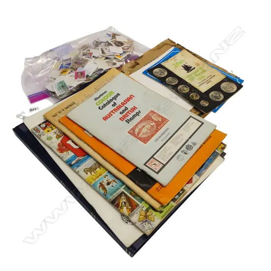 ASST. STAMPS, STAMP CATALOGUES, etc