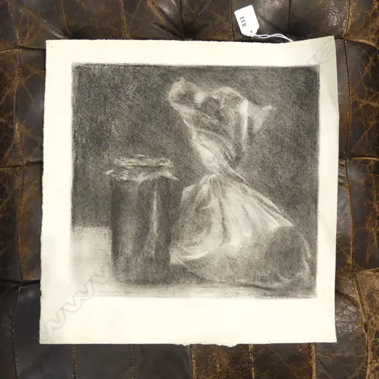 MICHAEL SHEPHERD, STILL LIFE GRAPHITE ON PAPER, SIGNED & DATED 1975, 380x370mm