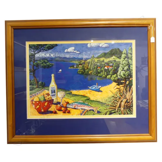 INGRID BANWELL NZ BEACH PRINT 1999 490x705mm