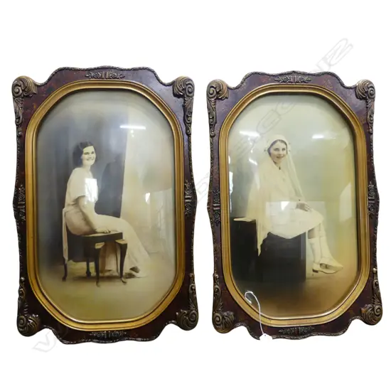 TWO OLD CLASSIC FRAMED 1920S PHOTOGRAPHIC PORTRAITS