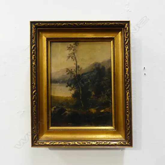 ANTIQUE OIL ON CANVAS, SIGNED BROWN '81, 180x130mm