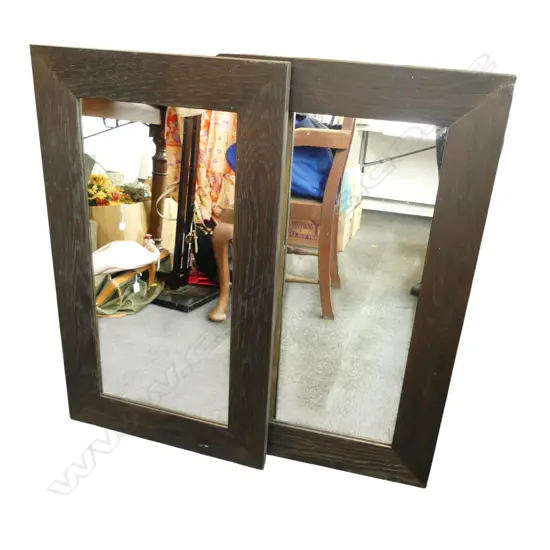 PR MODERN MIRRORS; EBONISED FRAMES 850x500mm