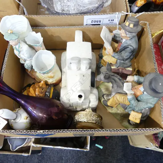 SMALL BOX COLLECTABLES CHINA  GLASS ETC (From the Estate of Tommy Doyle)