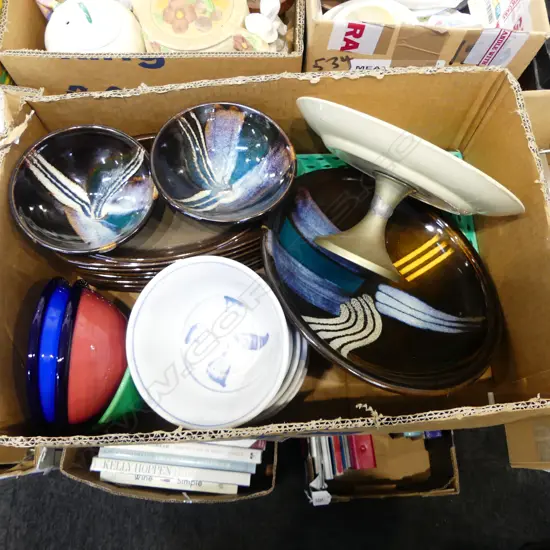 ASST. CERAMICS INCLUDING 3 PCES. BRIAN GARTSIDE 