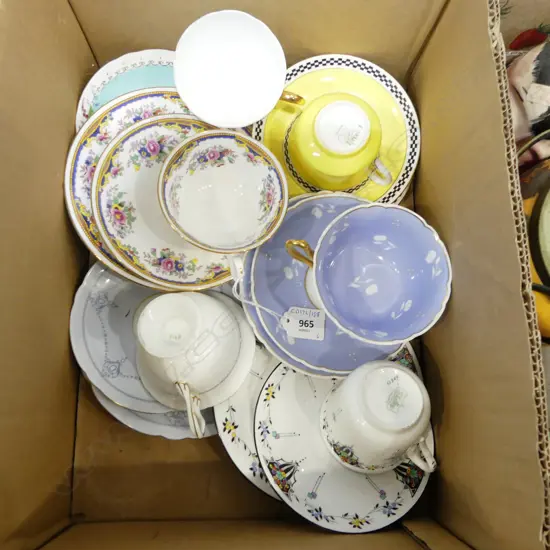 6 SHELLEY CHINA CSPS MIXED PATS