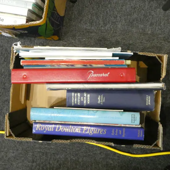 BOOKS; CHINA & CRYSTAL CATALOGUES, POTTERY MARKS ETC