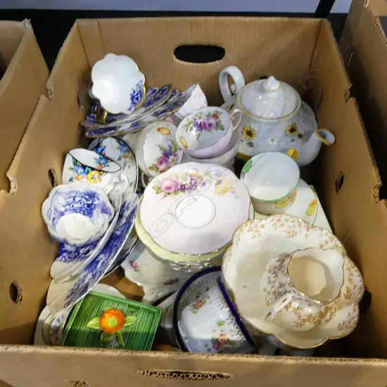 BOX LOT PART TEASETS CSPS ETC