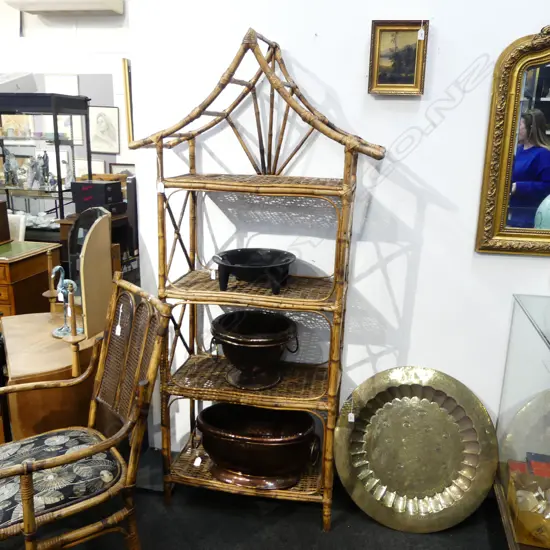 4 TIER BAMBOO SHELF 915x360x1920mm