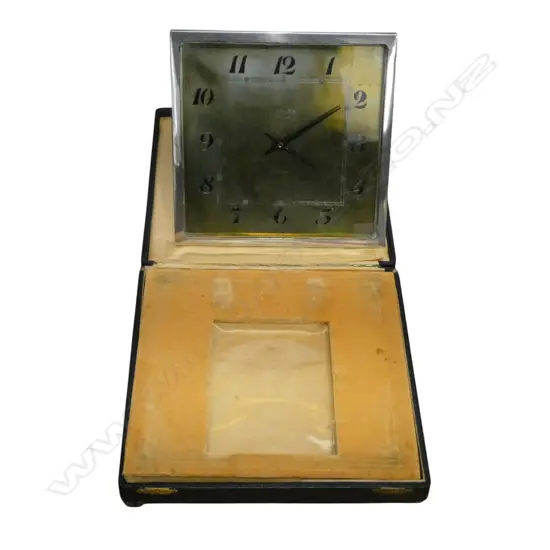 TURLER ZURICH CASED CLOCK w. 935 SILVER FRAME 200x200mm