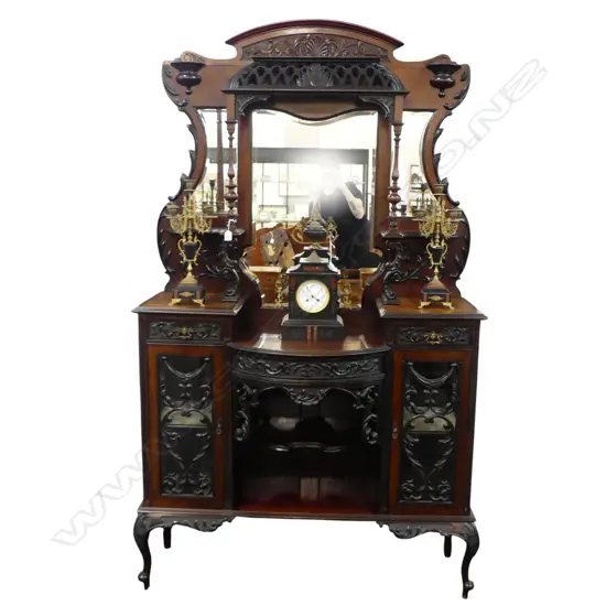ORNATE EARLY 20thC CABINET 1220x380x2080mm