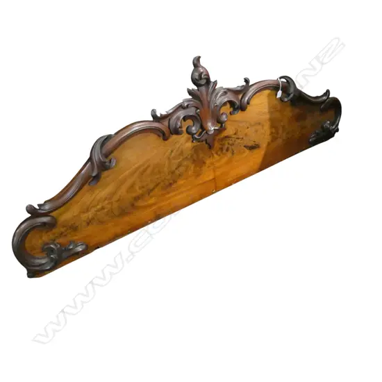 VICTORIAN MAHOGANY SIDEBOARD BACK PIECE W.1850mm top carving loose