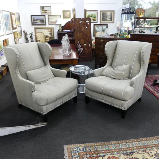 PR MODERN WINGBACK ARMCHAIRS 800x900x1130mm