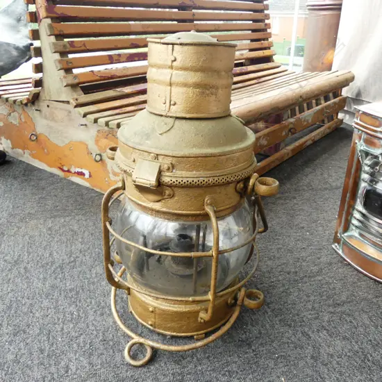 VINTAGE MARITIME MASTHEAD LANTERN H.450mm